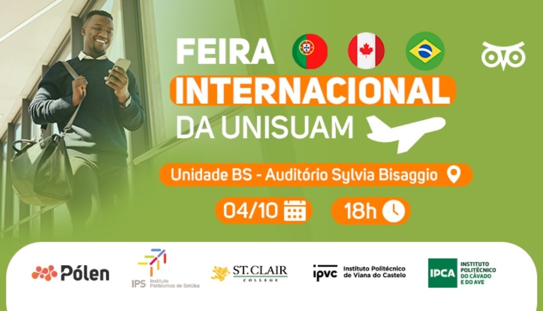 Veja as oportundiades de Interncâmbio oferecidas pela UNISUAM